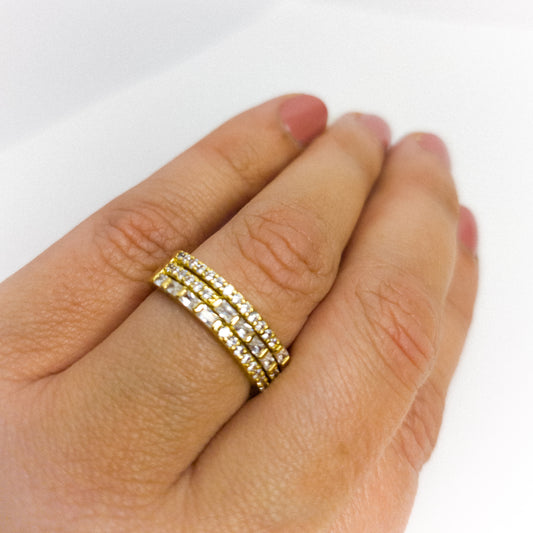 Anillo Ajustable Brillo Imperial Oro Laminado 18k