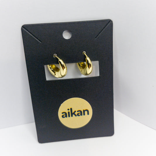 Aros Argolla Serena Oro Laminado 18K✨️