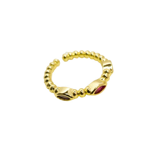 Anillo Ajustable Destellos Oro Laminado 18K