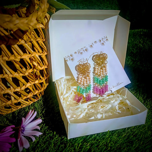 Aros Corazón Brillante – Regalo con Sentido en Blanco, Calipso y Lila