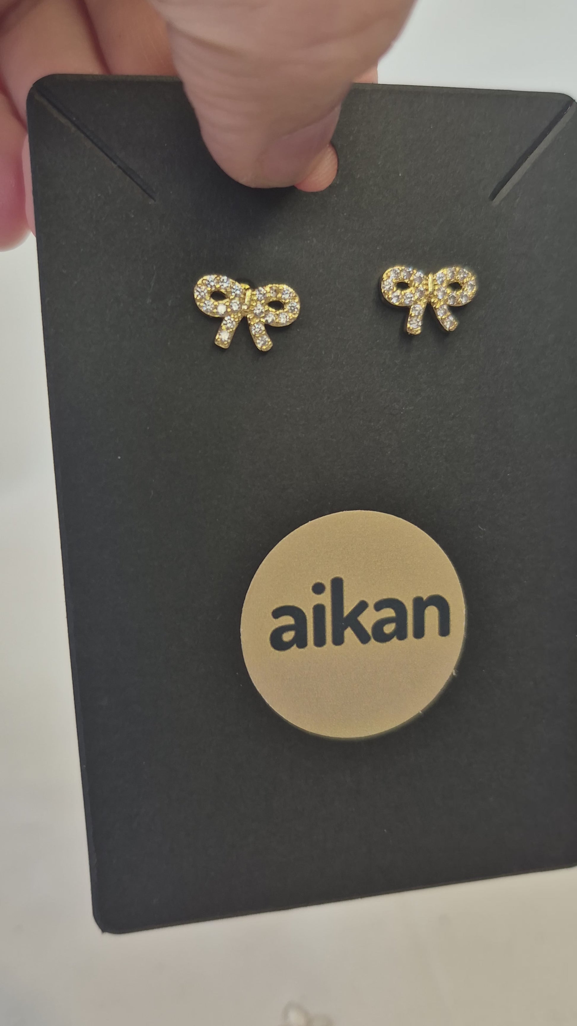 Aros Lazo Brillante Oro Laminado 18K 🎀✨