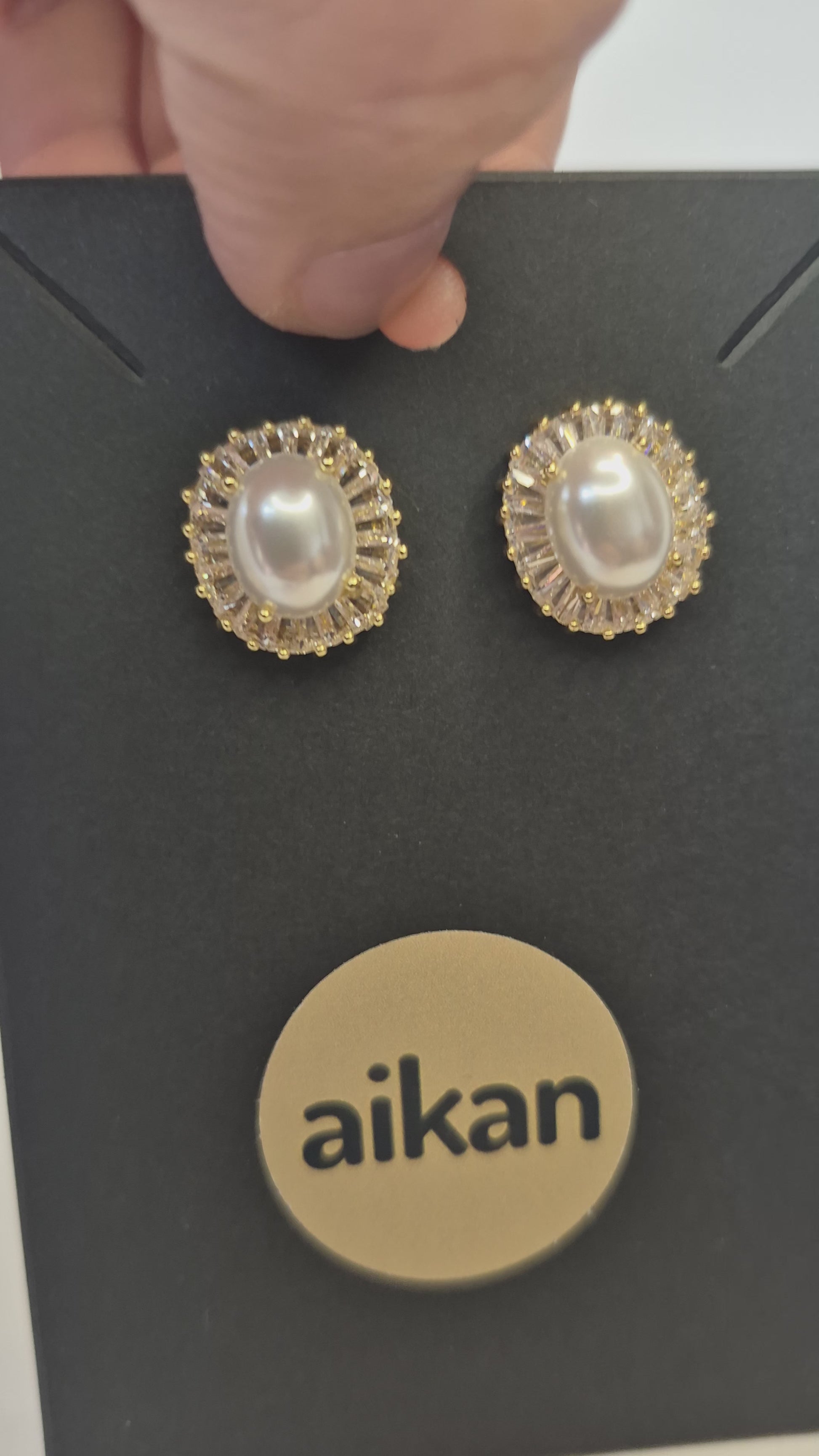 Aros Bianca | Perla con Circonitas Oro Laminado 18K✨️