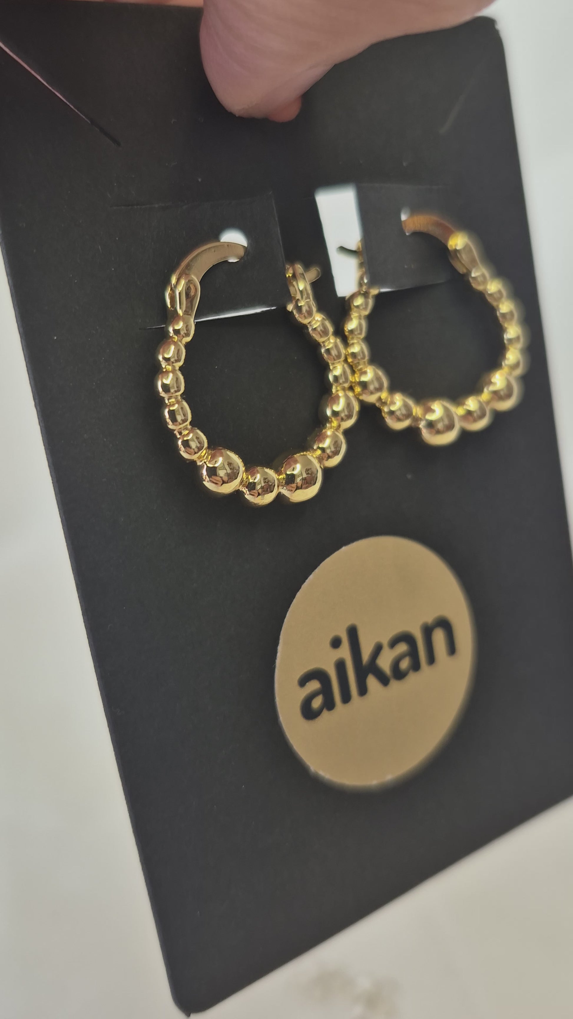 Aros Olivia | Argolla Clásica Oro Laminado 18K✨️