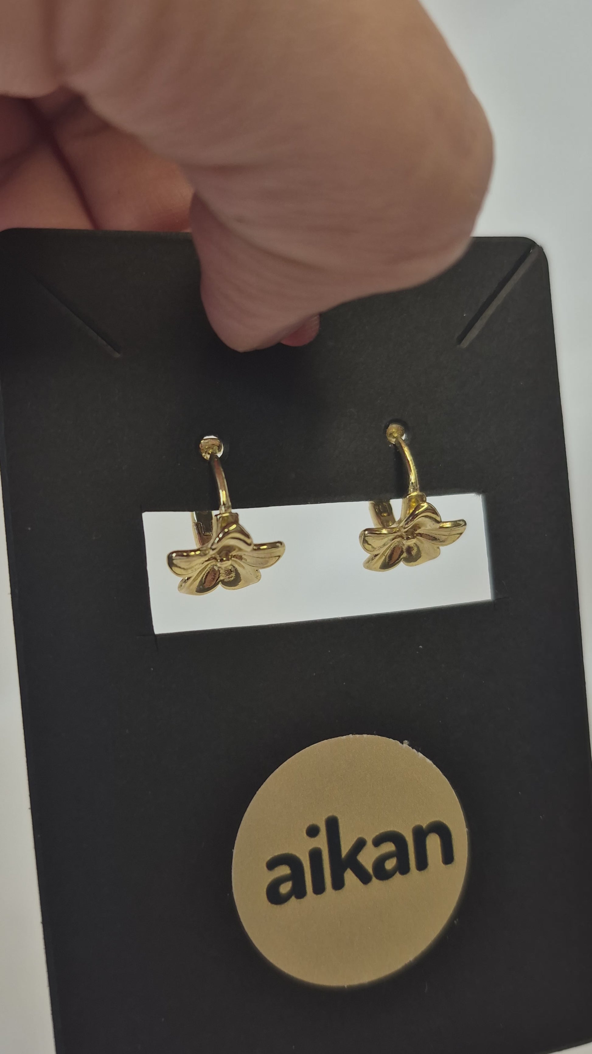 Aros Flora | Argollas Flor Oro Laminado 18K✨️