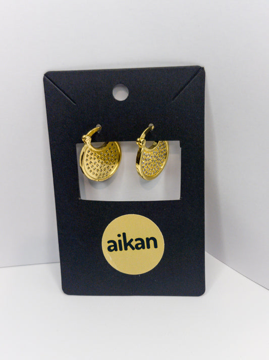Aros Aurora | Argolla Brillante Oro Laminado 18K ✨️