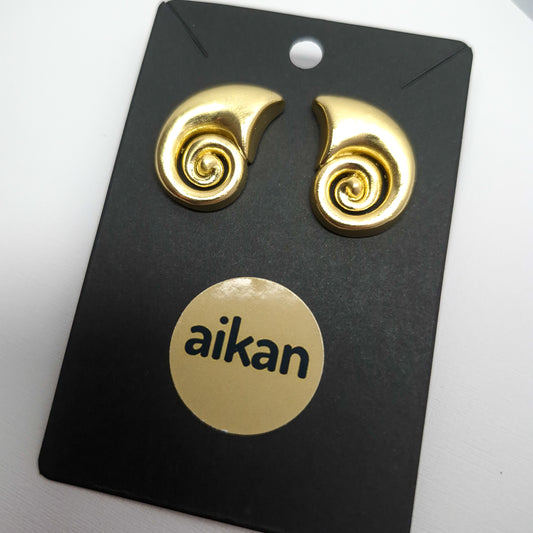 Aros Espiral | Oro Laminado 18K ✨
