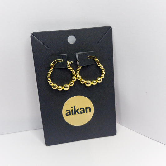 Aros Olivia | Argolla Clásica Oro Laminado 18K✨️