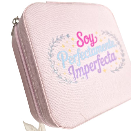 Joyero con Sentido - Rosado - Soy Perfectamente Impertecta